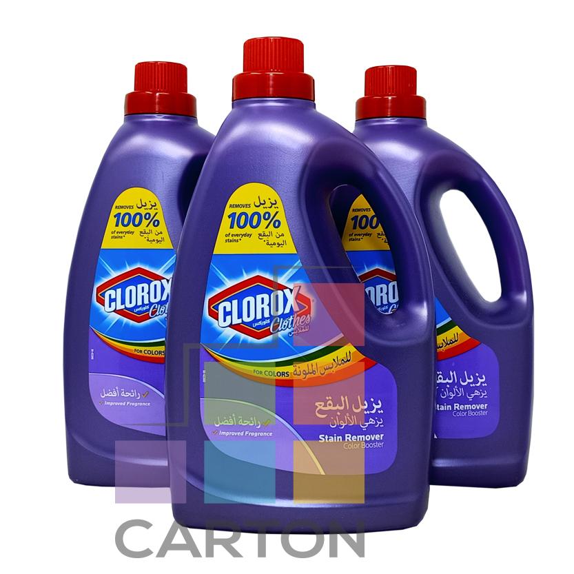 CLOROX CLOTHES STAIN REMOVER COLOR BOOSTER FLORAL 3*3LTR